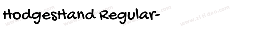 HodgesHand Regular字体转换